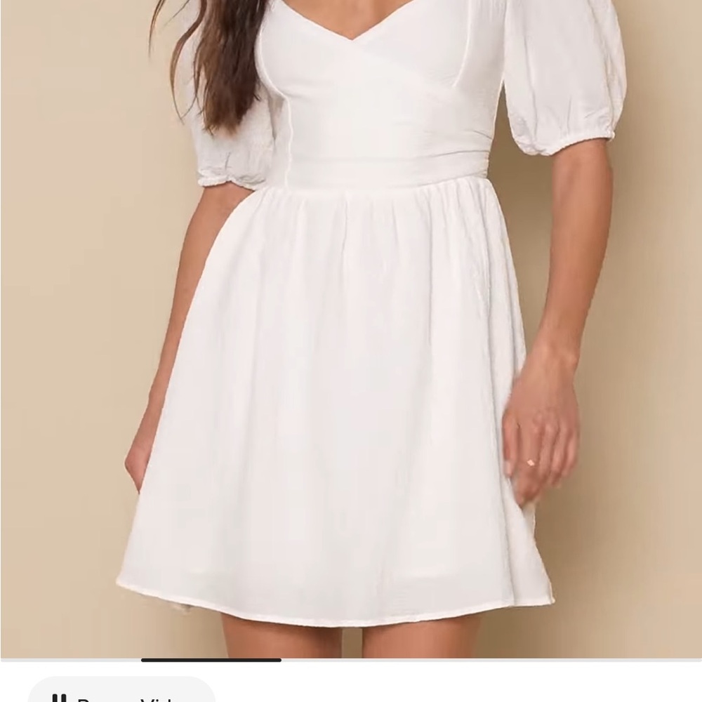 Little Bit In Love Surplice Puff Sleeve mini